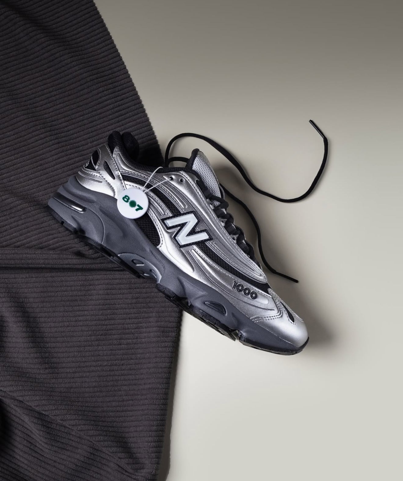 New Balance 1000 Black Silver Metallic