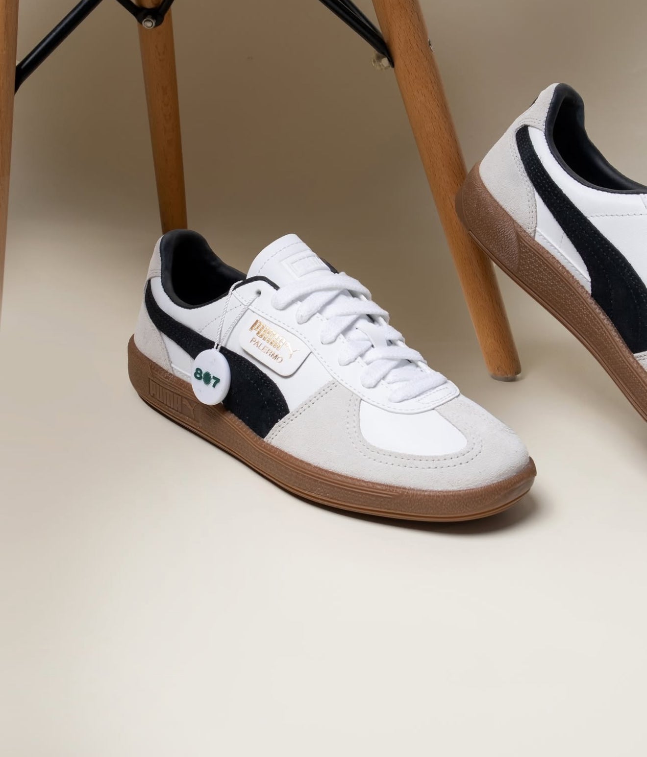 WMNs Puma Palermo White Vapor Grey Gum