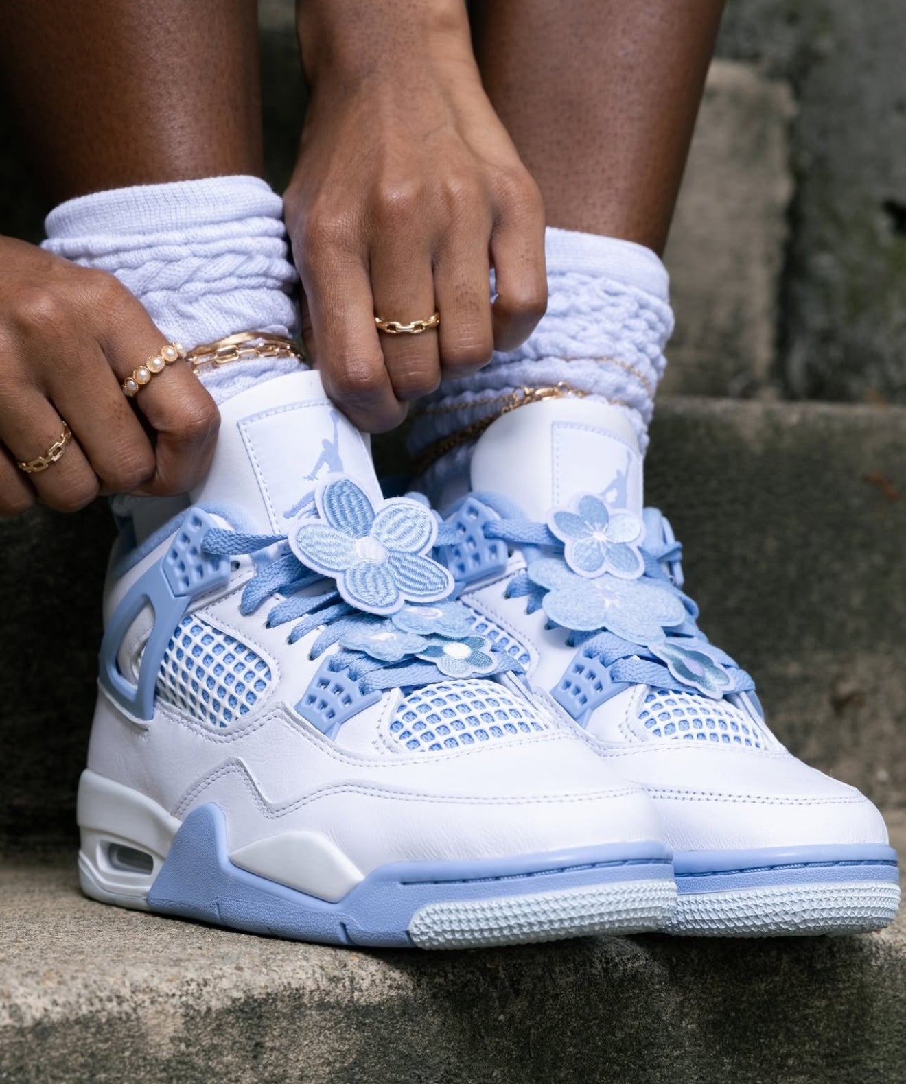 WMNs Air Jordan 4 Retro Forget Me Not