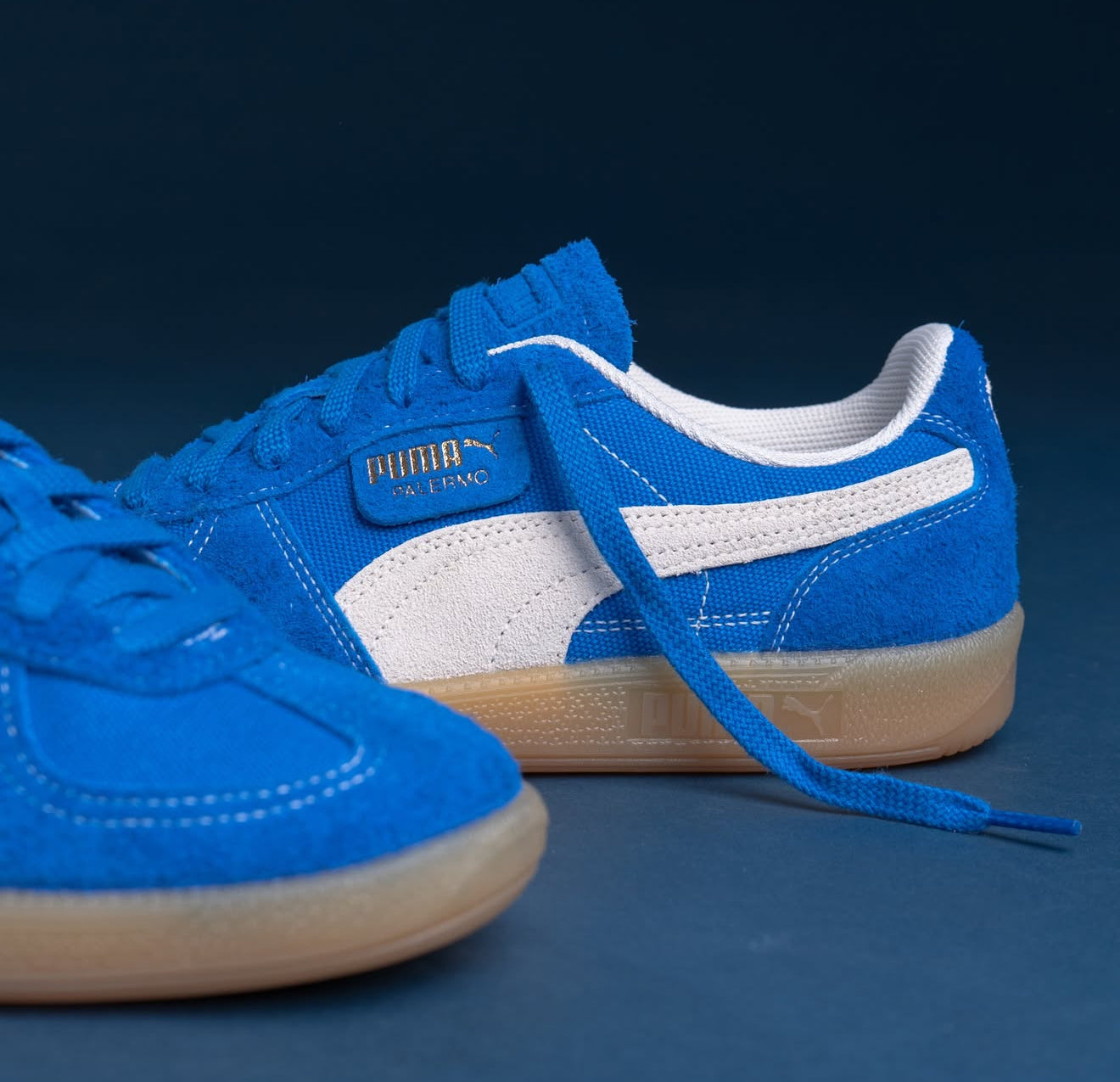 WMNs Puma Palermo Vintage Hyperlink Blue