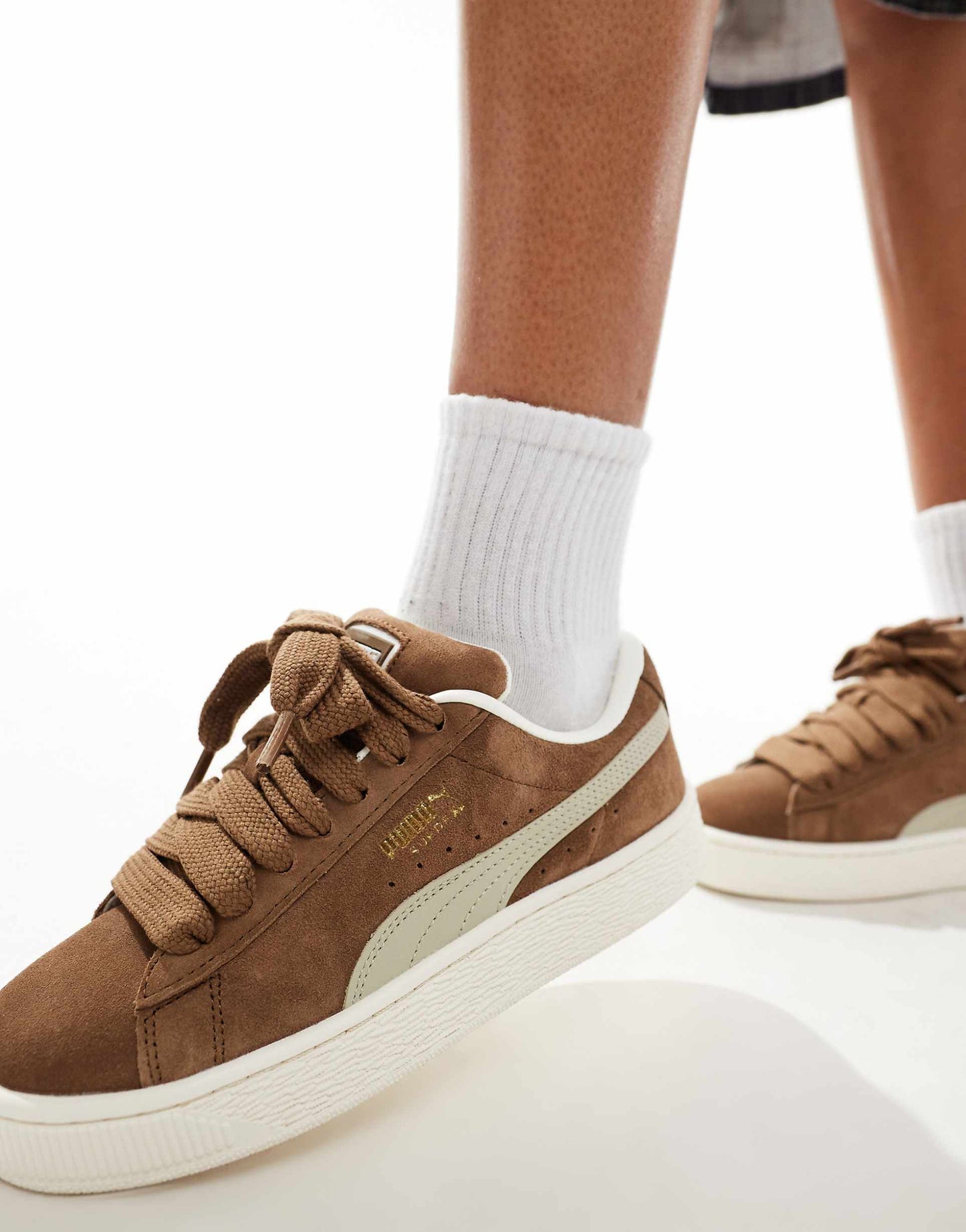 Puma Suede XL Tan White