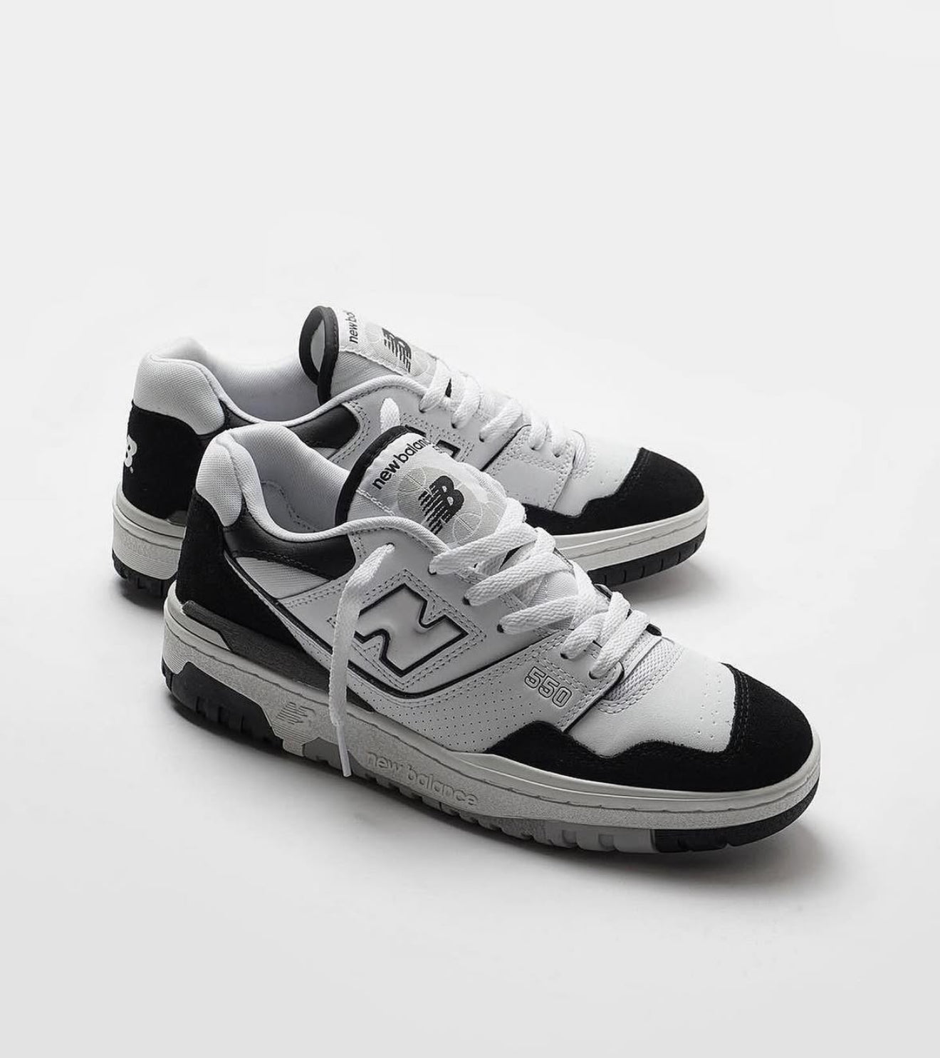 New Balance 550 White Black Raincloud