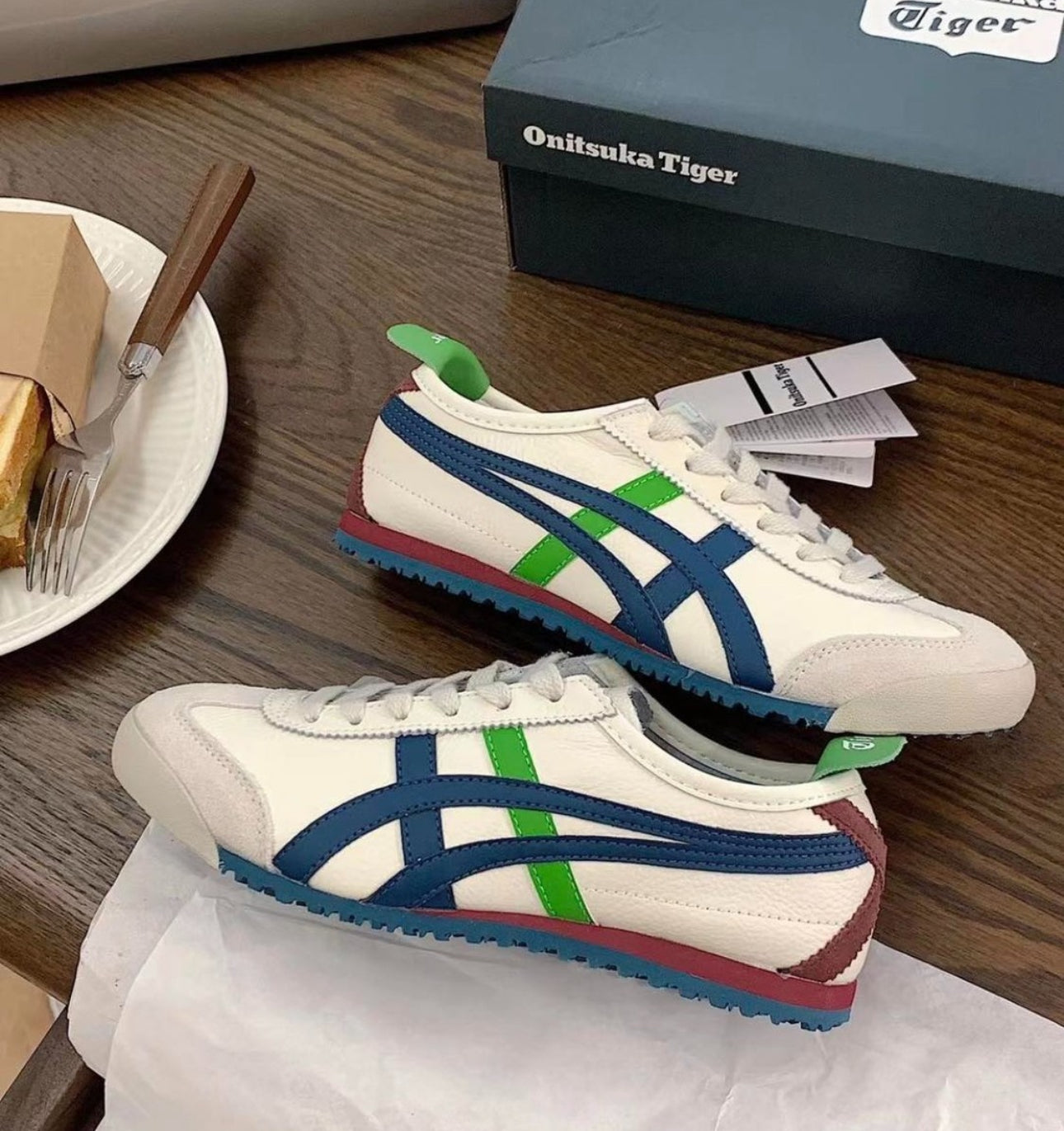 WMNs Onitsuka Tiger Mexico 66 Mako Cream Green