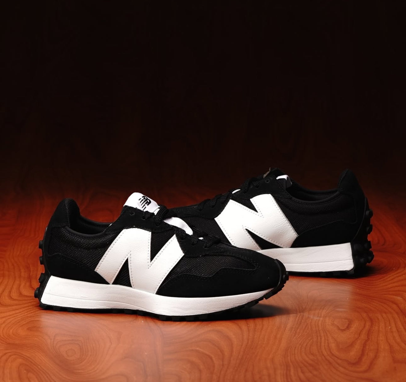 New Balance 327 Black White