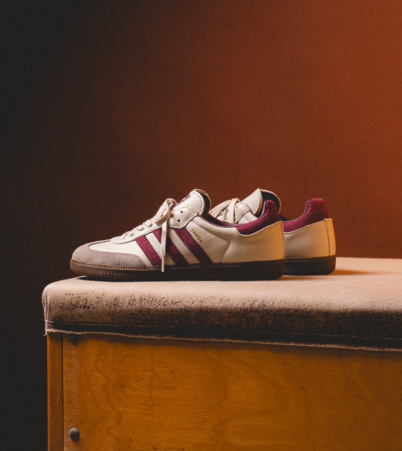 WMNs Samba OG Putty Grey Maroon