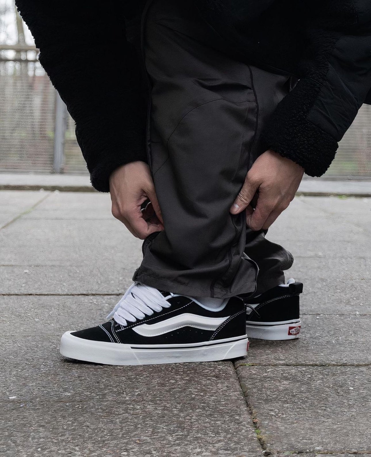 WMNs Vans Knu Skool Black White