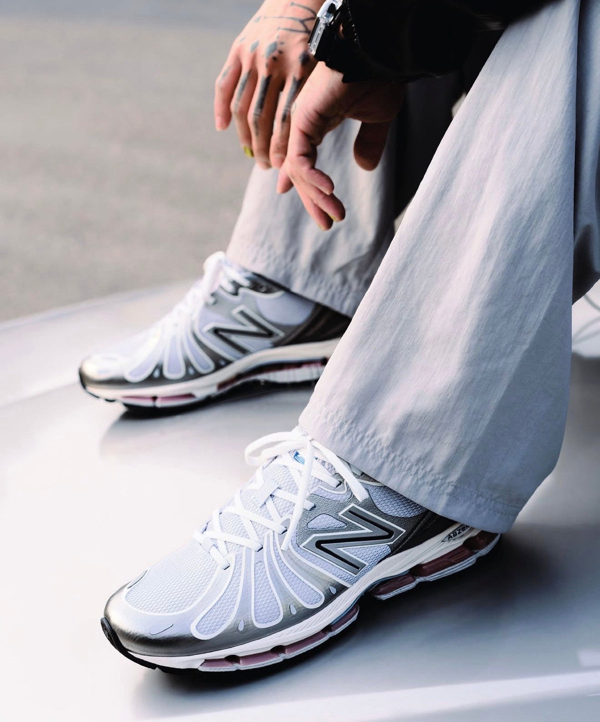 NB Balance 1890 Dark Silver Metallic Granite