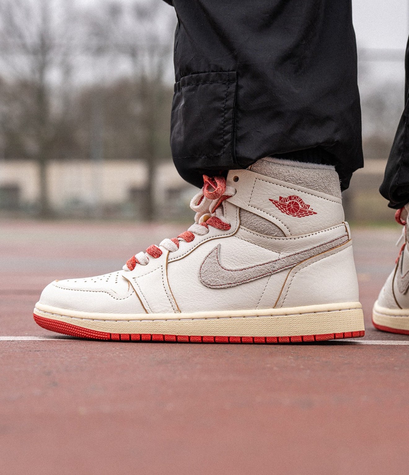 Air Jordan 1 Retro High Rare Air Sail Cinnabar