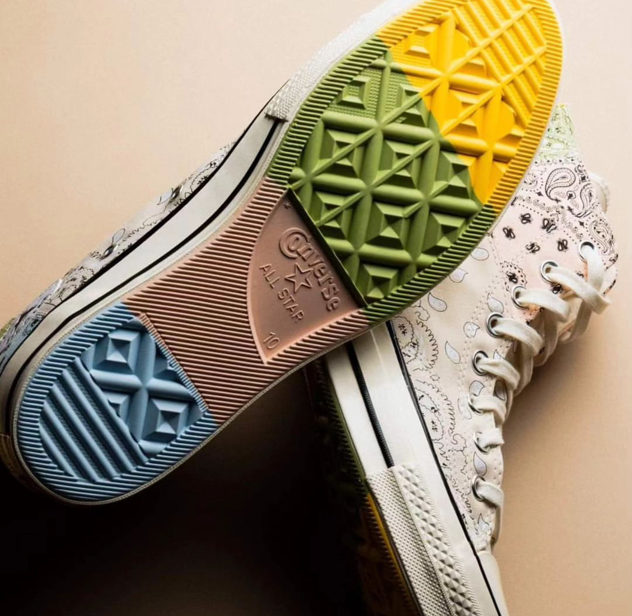 Converse Chuck Taylor All Star 70 Hi Offspring Paisley Beige