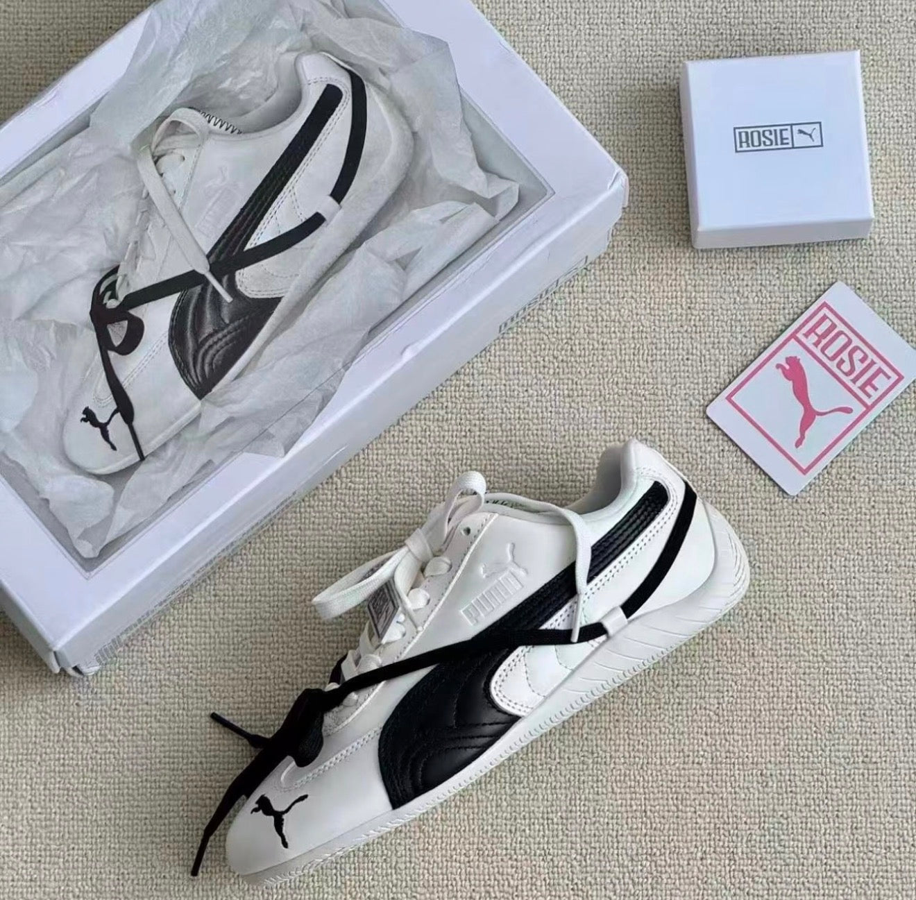 WMNs SpeedCat Leather Rosé White