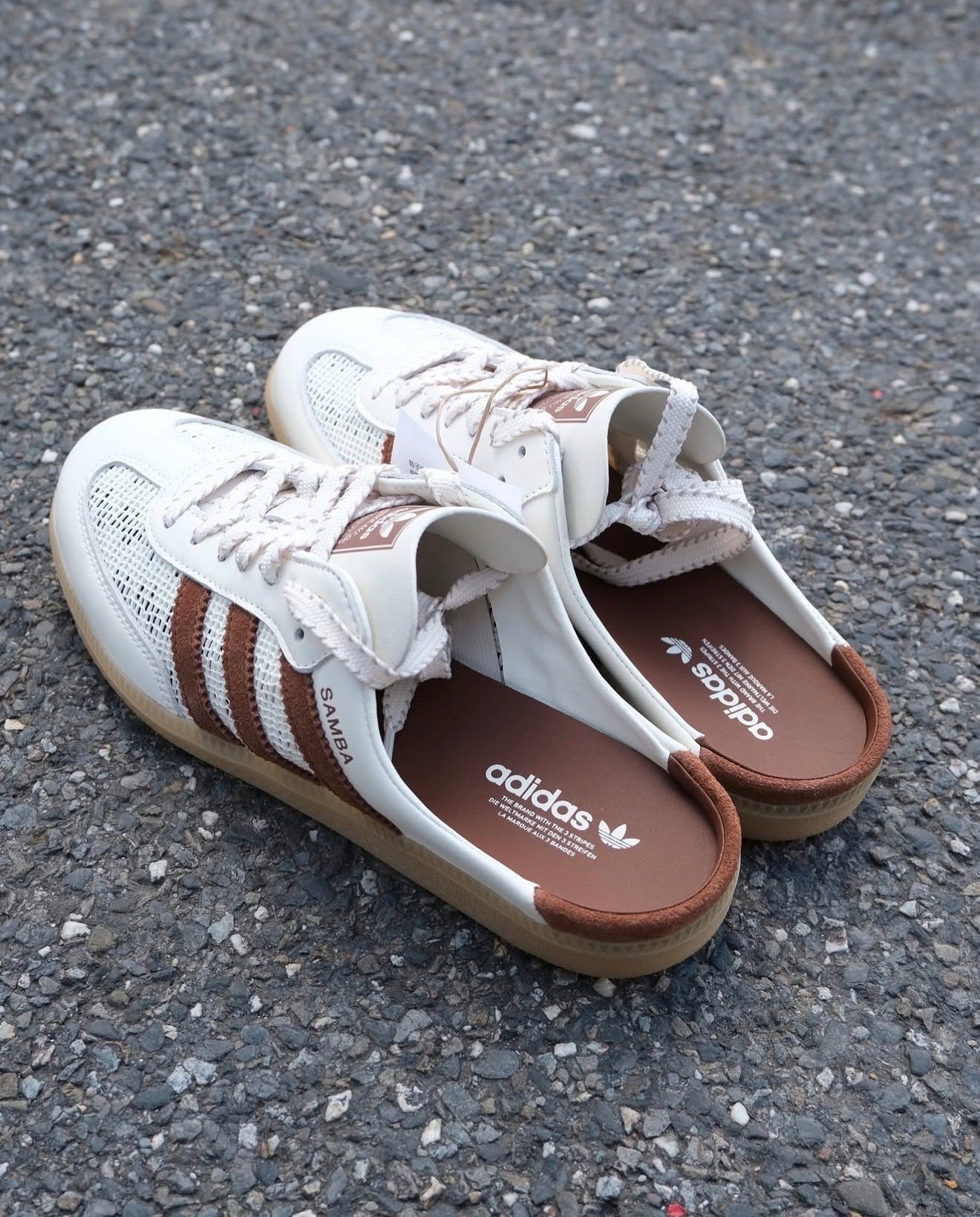 Samba Mule Off White Preloved Brown