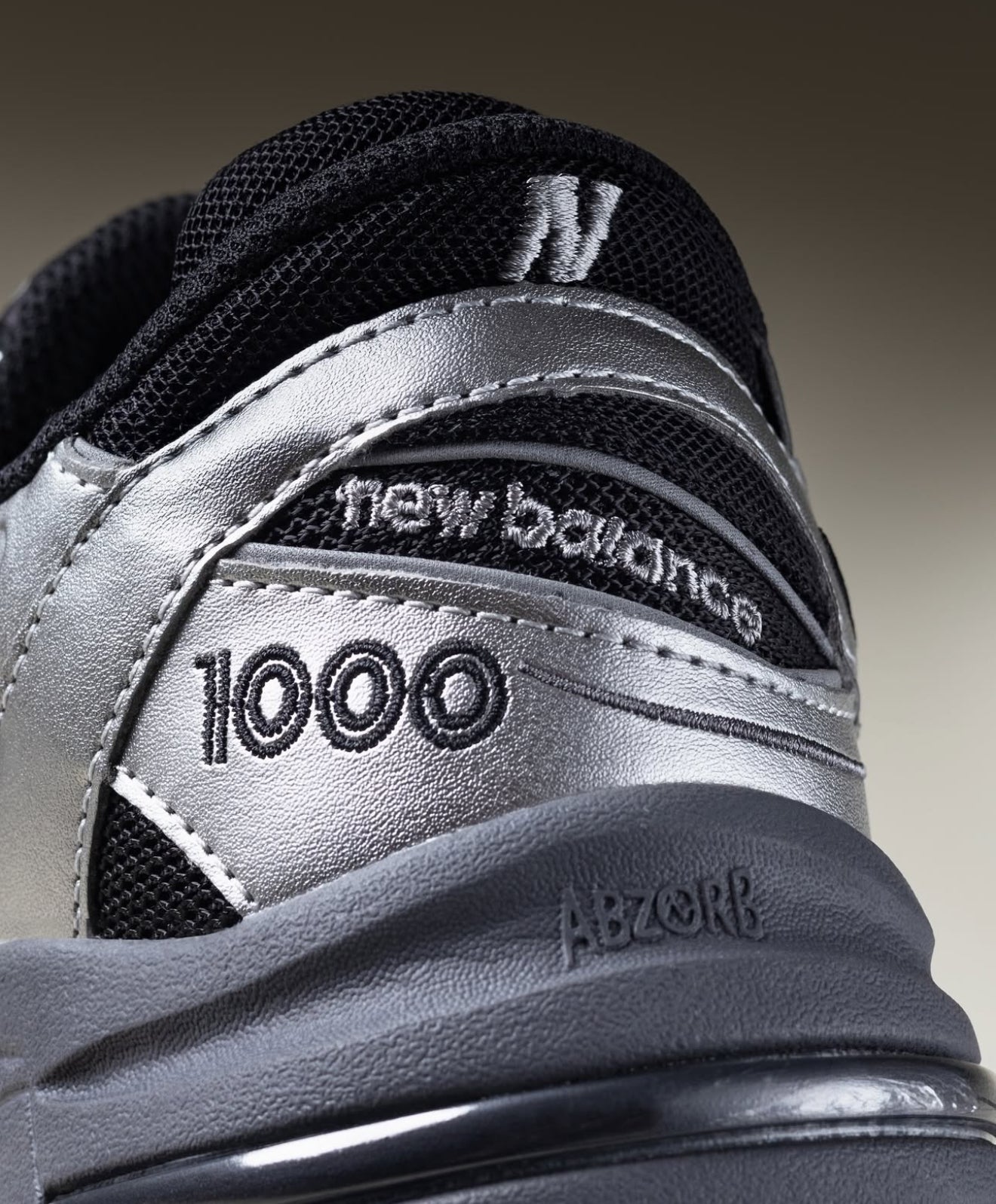 New Balance 1000 Black Silver Metallic