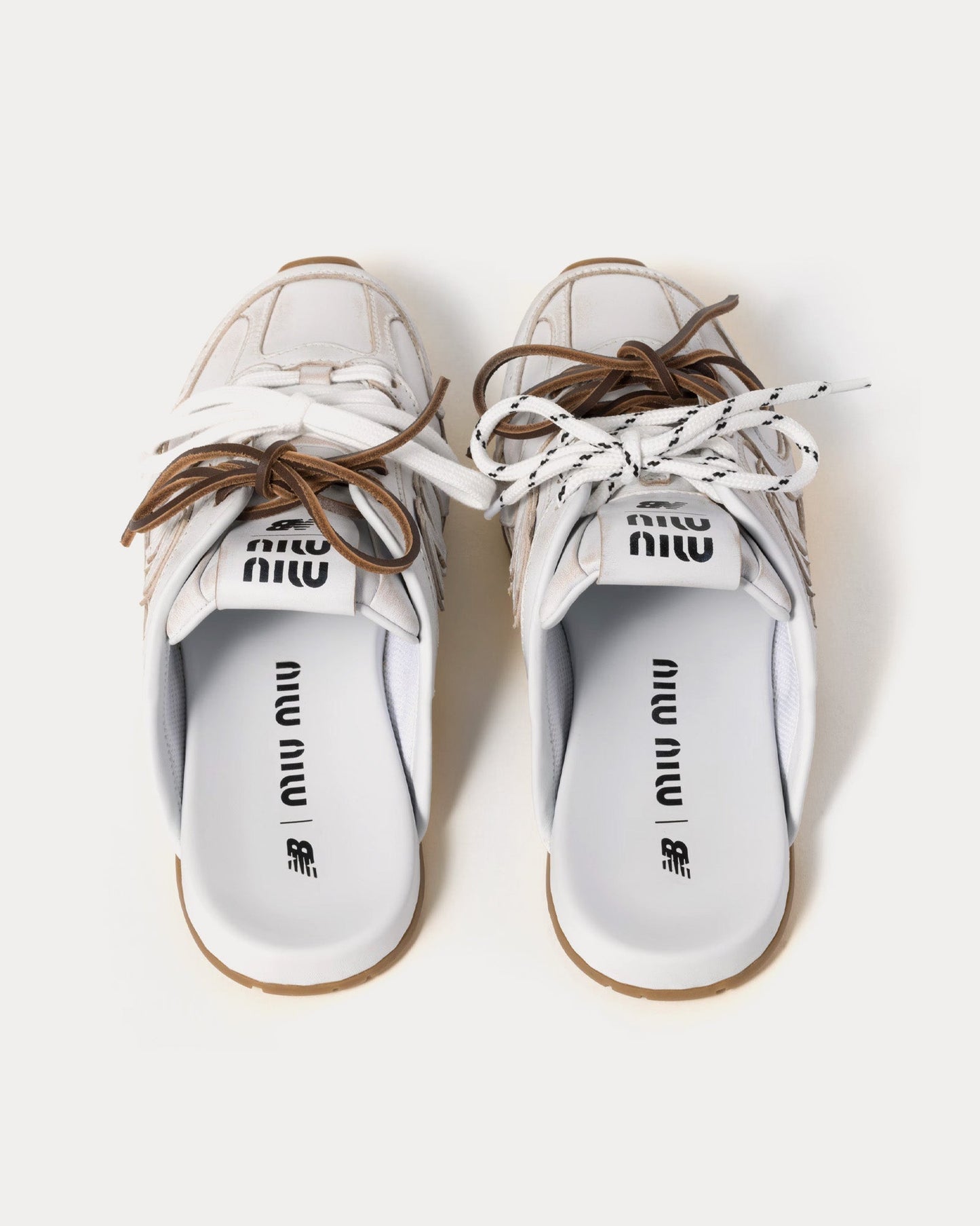 WMNs NB Balance 530 SL Mule Miu Miu White