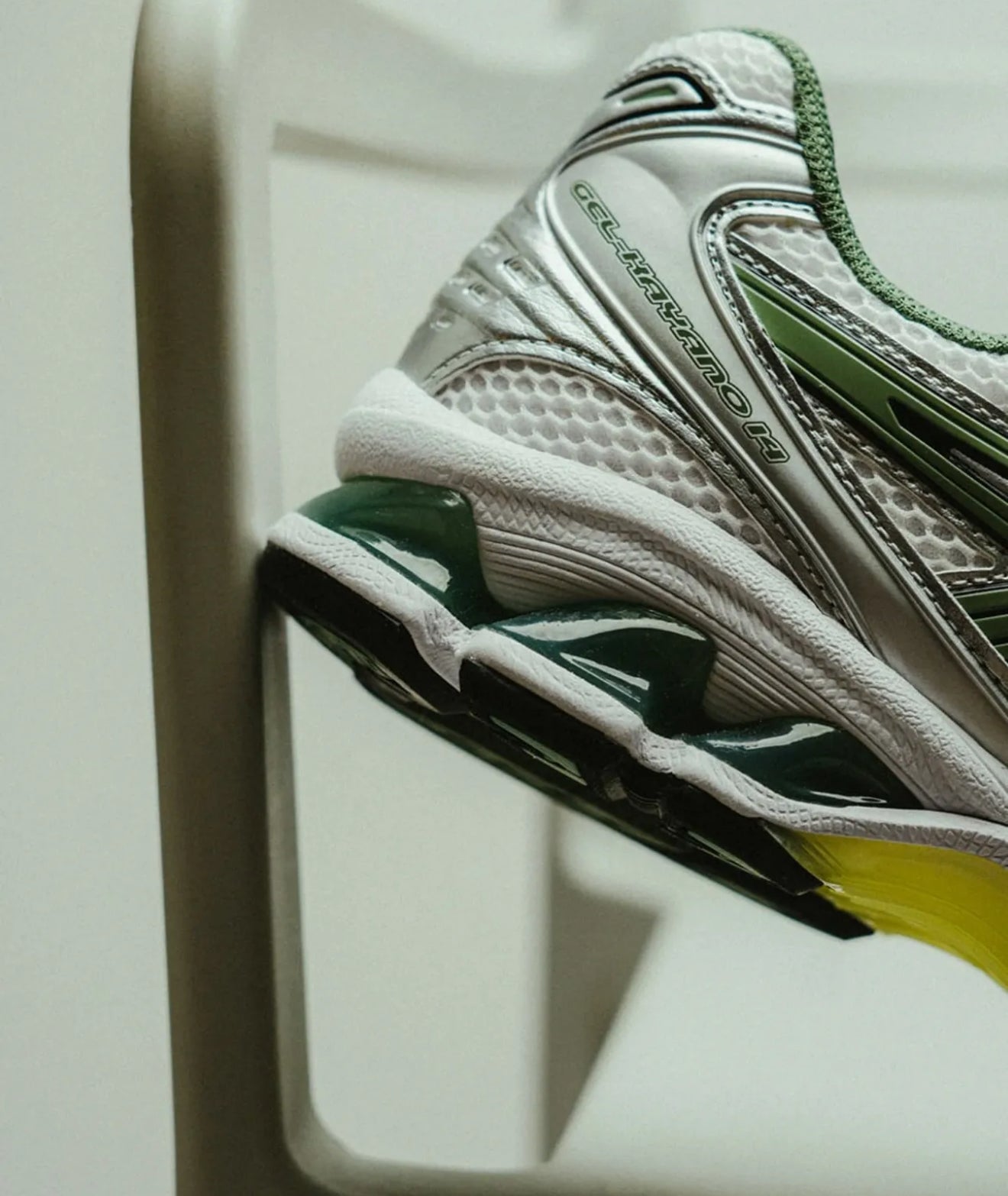 Gel Kayano 14 White Pure Silver Slate Grey Sage