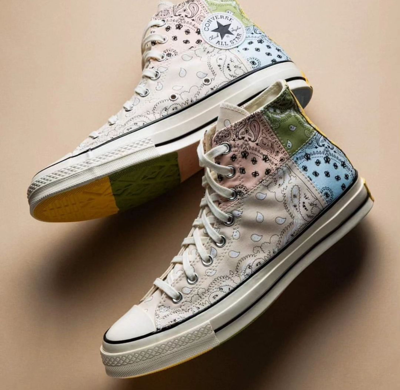 Converse Chuck Taylor All Star 70 Hi Offspring Paisley Beige