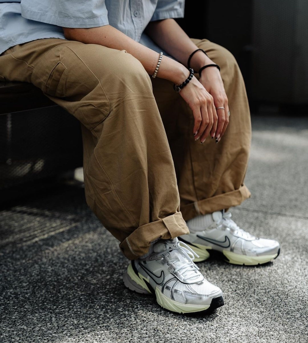 WMNs Air V2K Run Metallic Silver