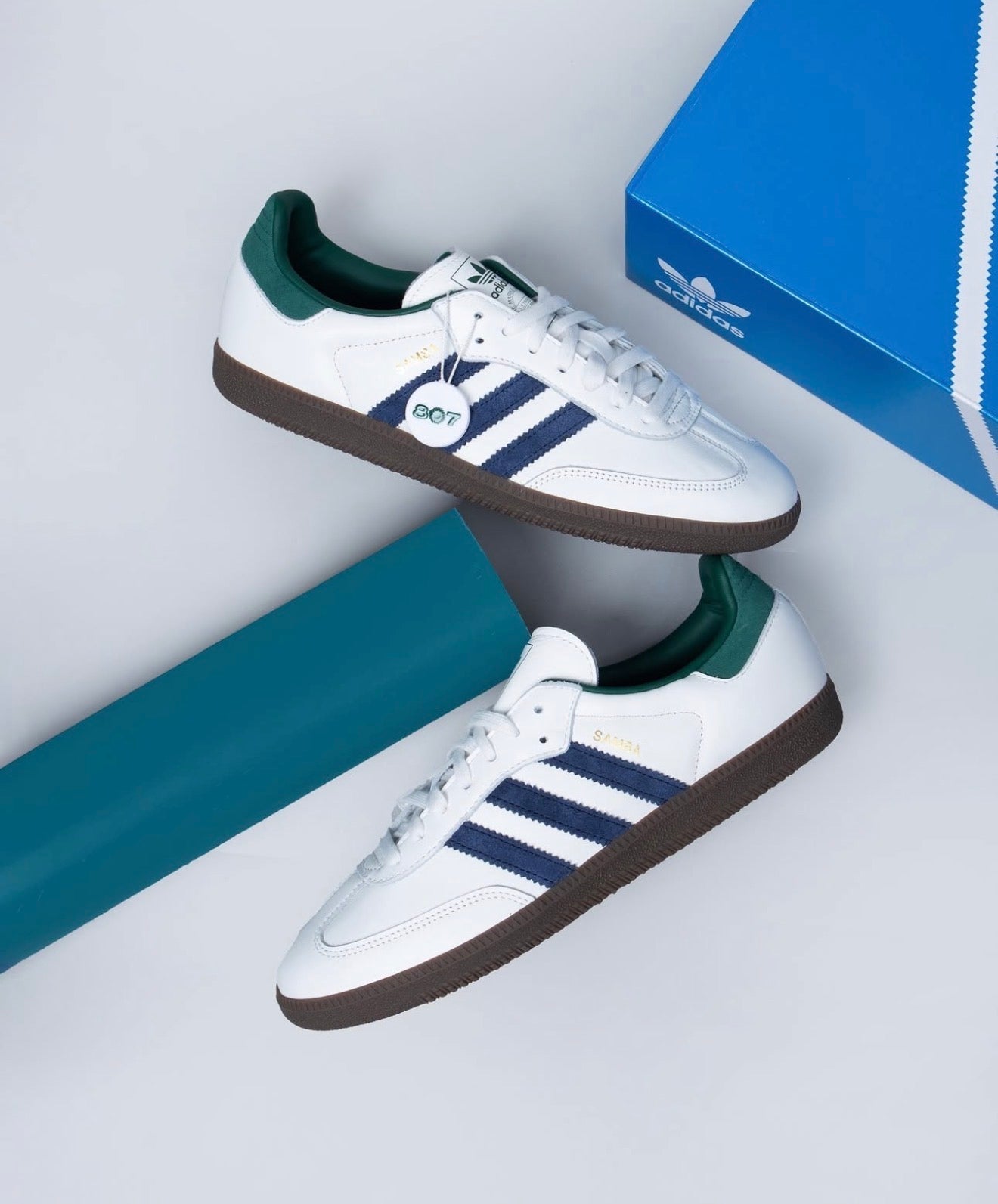 Samba Og White Navy Collegiate Green