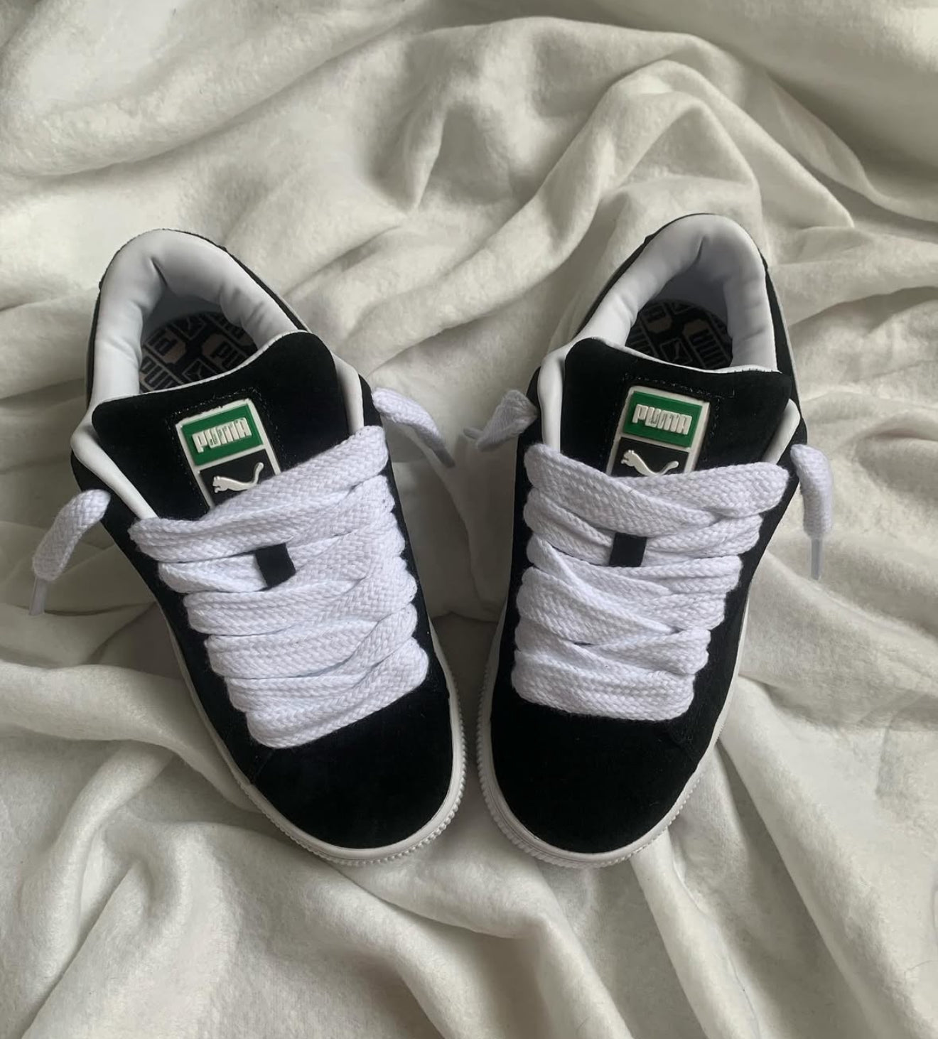 WMNs Puma Suede XL Black White