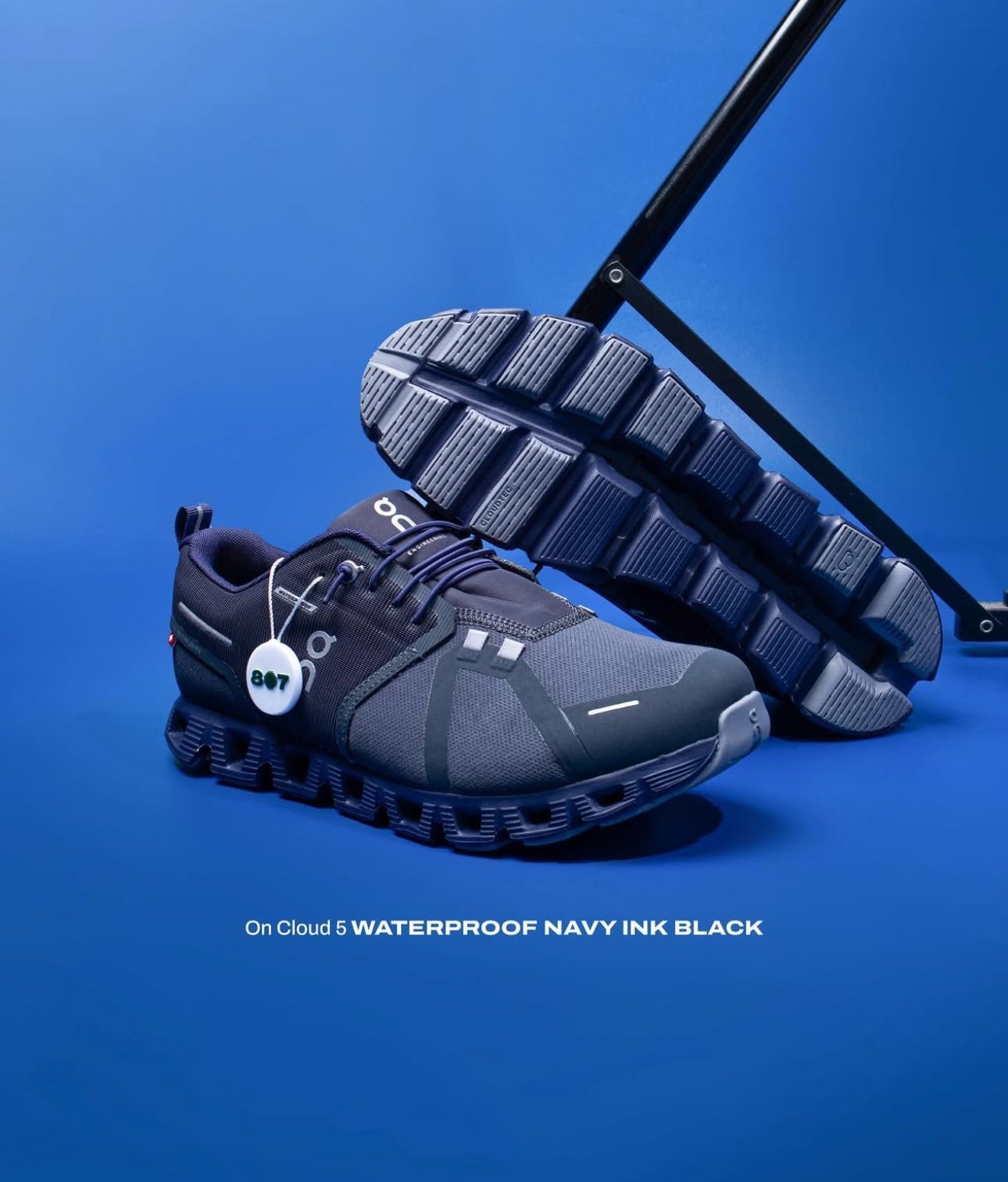 On Running Cloud 5 Waterproof Metal Navy