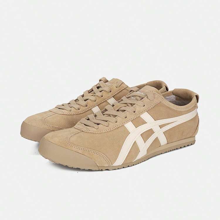 Mexico 66 Lace Up Suede Sand White