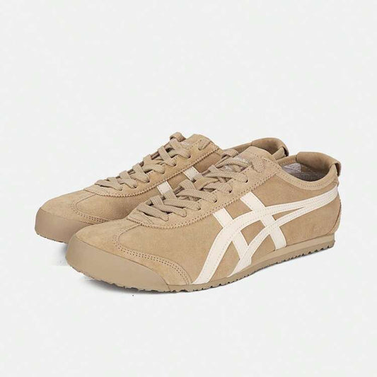 Mexico 66 Lace Up Suede Sand White