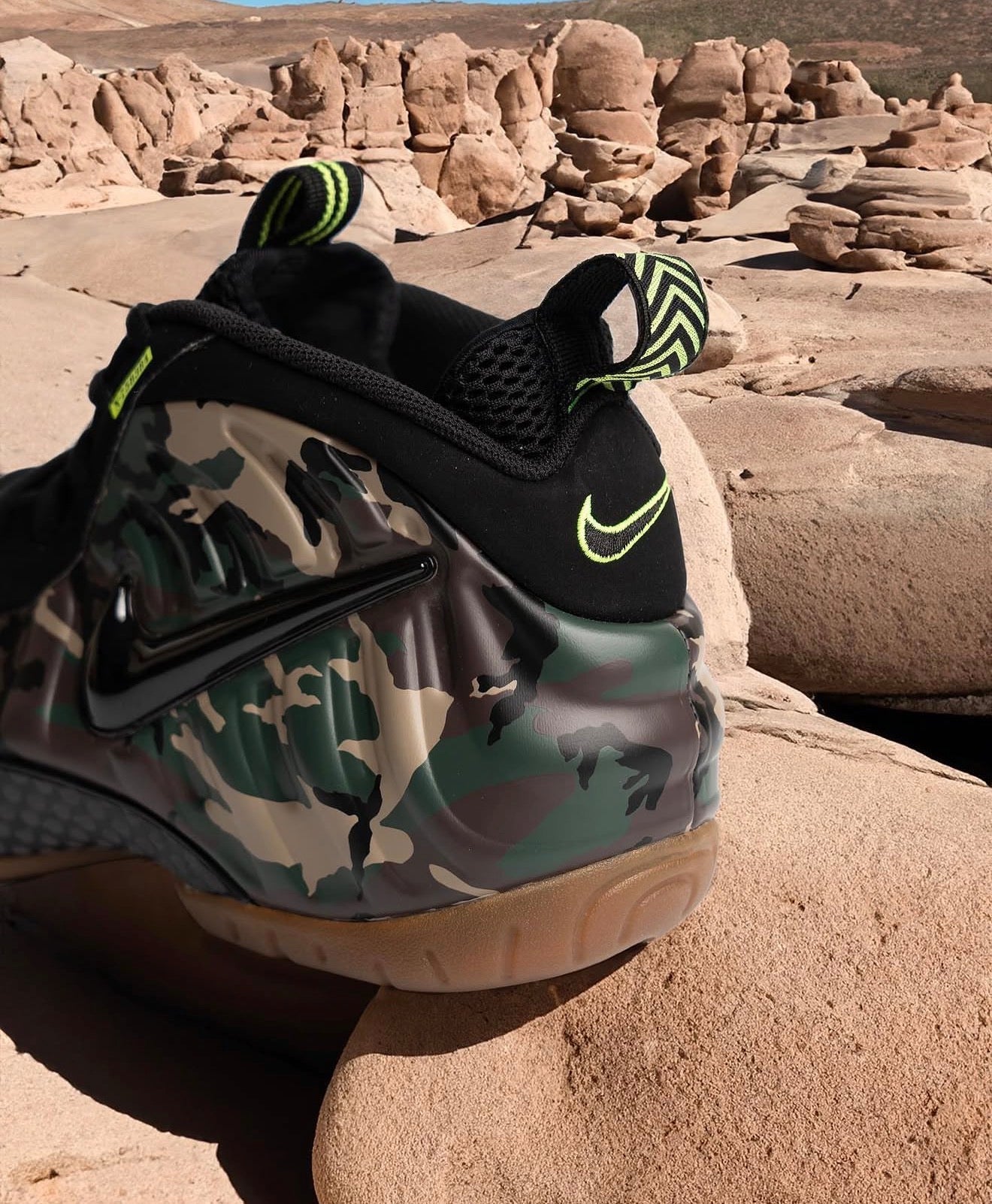 Air Foamposite Pro Camo Green