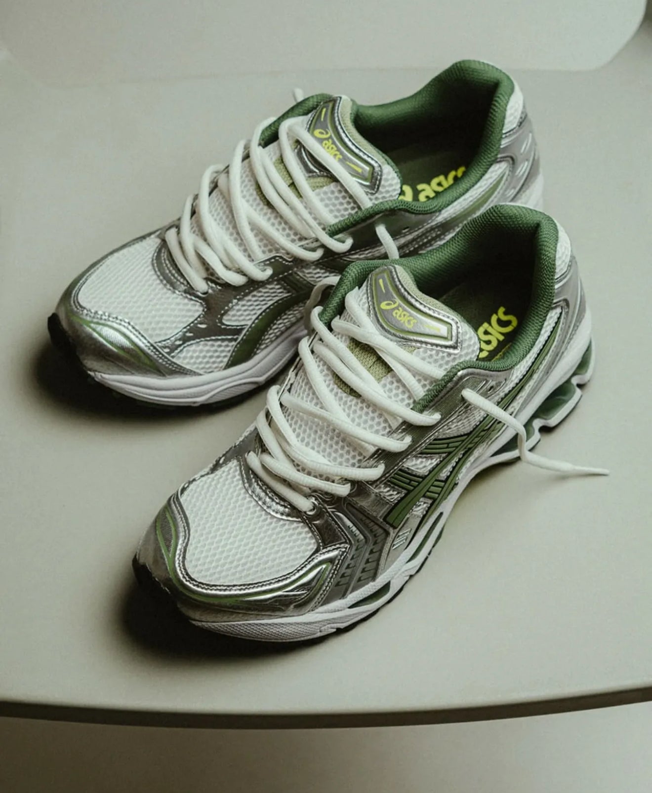 Gel Kayano 14 White Pure Silver Slate Grey Sage