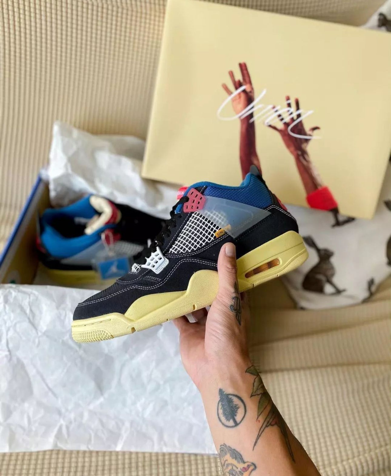 Air Jordan 4 Union Off Noir