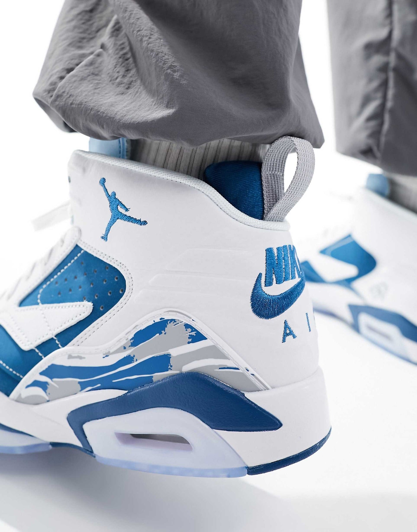 Air Jordan Jumpman MVP White Wolf Grey Industrial Blue