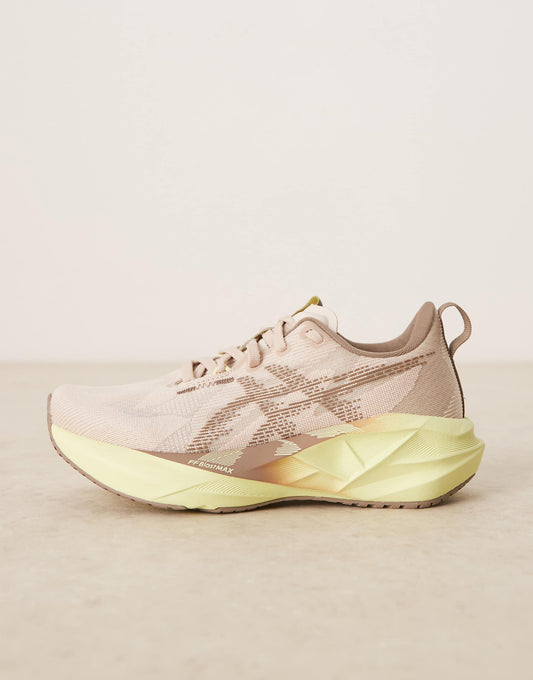 WMNs Asics Novablast 5 Mineral Beige Taupe Grey