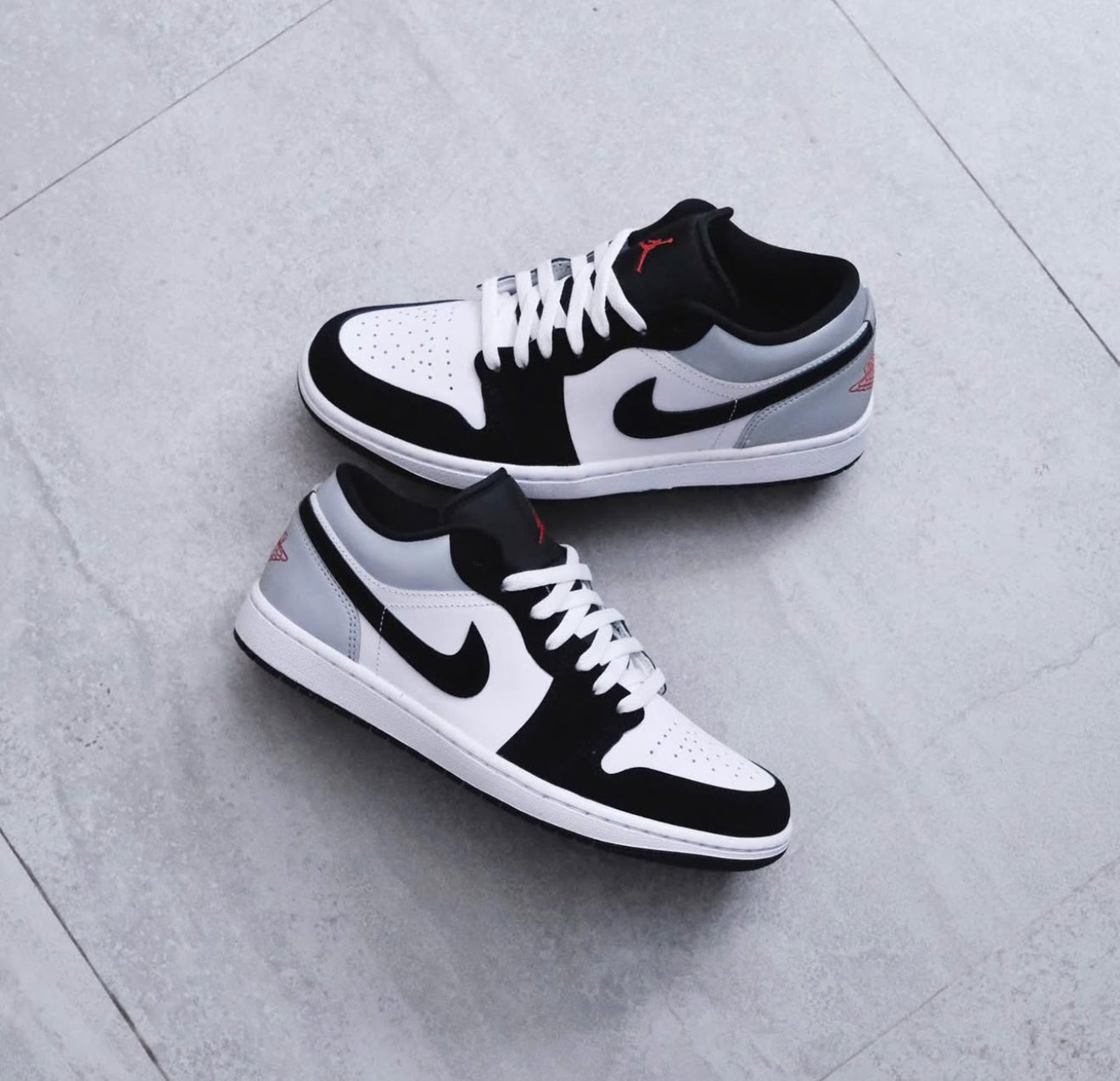 Air Jordan 1 Low SE White Fire Red Black Matte Silver