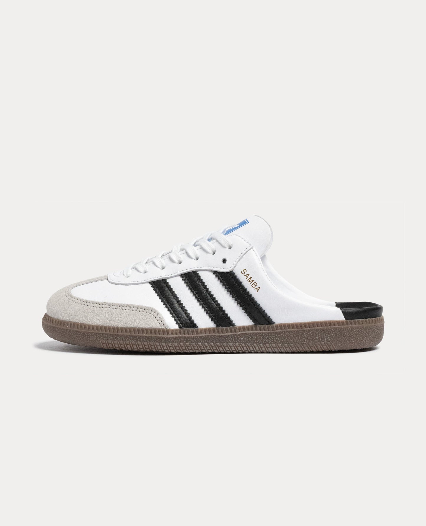 Samba Mule White Black Gum