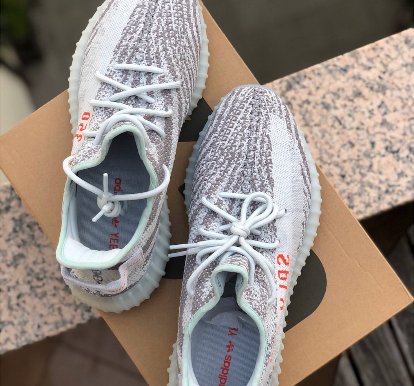 Yeezy 350v2 Blue Tint
