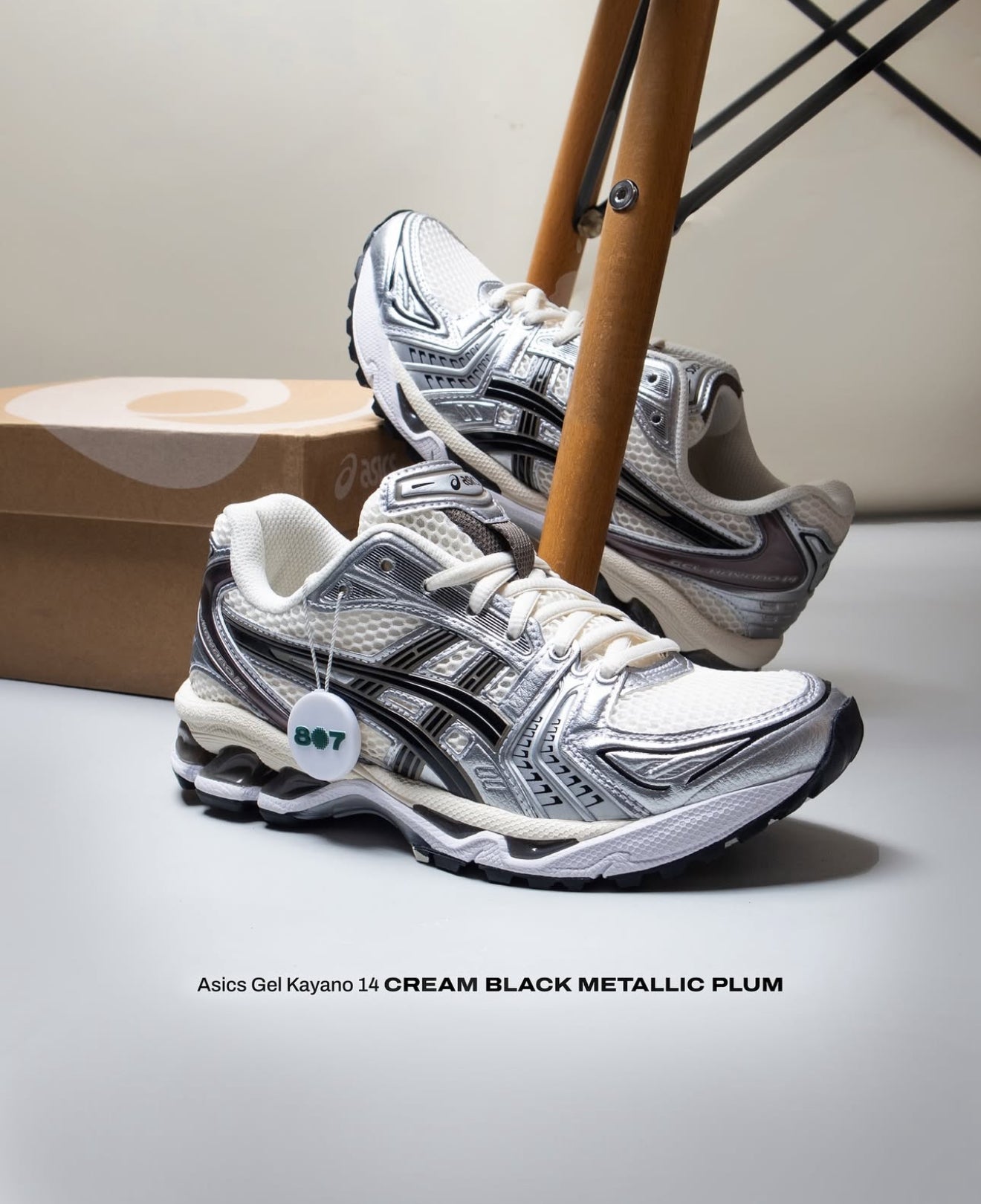 Gel Kayano 14 Cream Black Metallic Plum