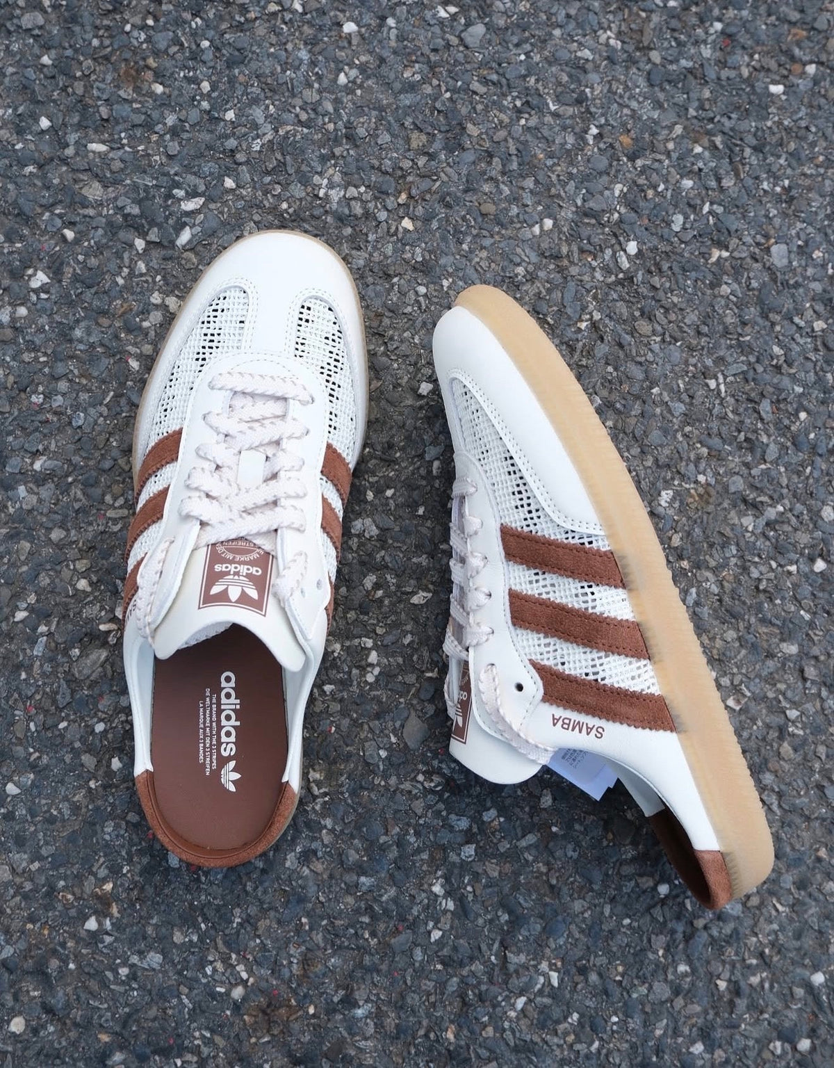 Samba Mule Off White Preloved Brown