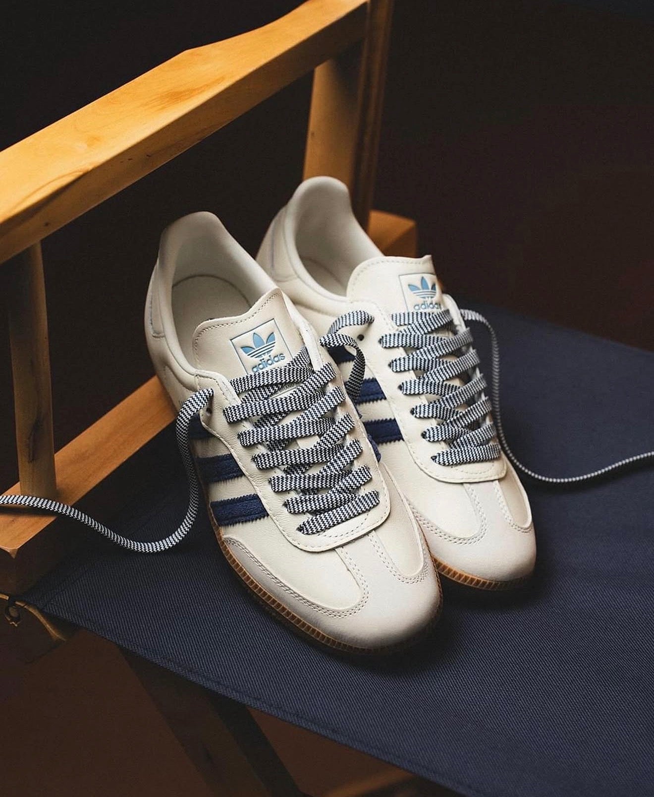 WMNs Samba Off White Dark Blue