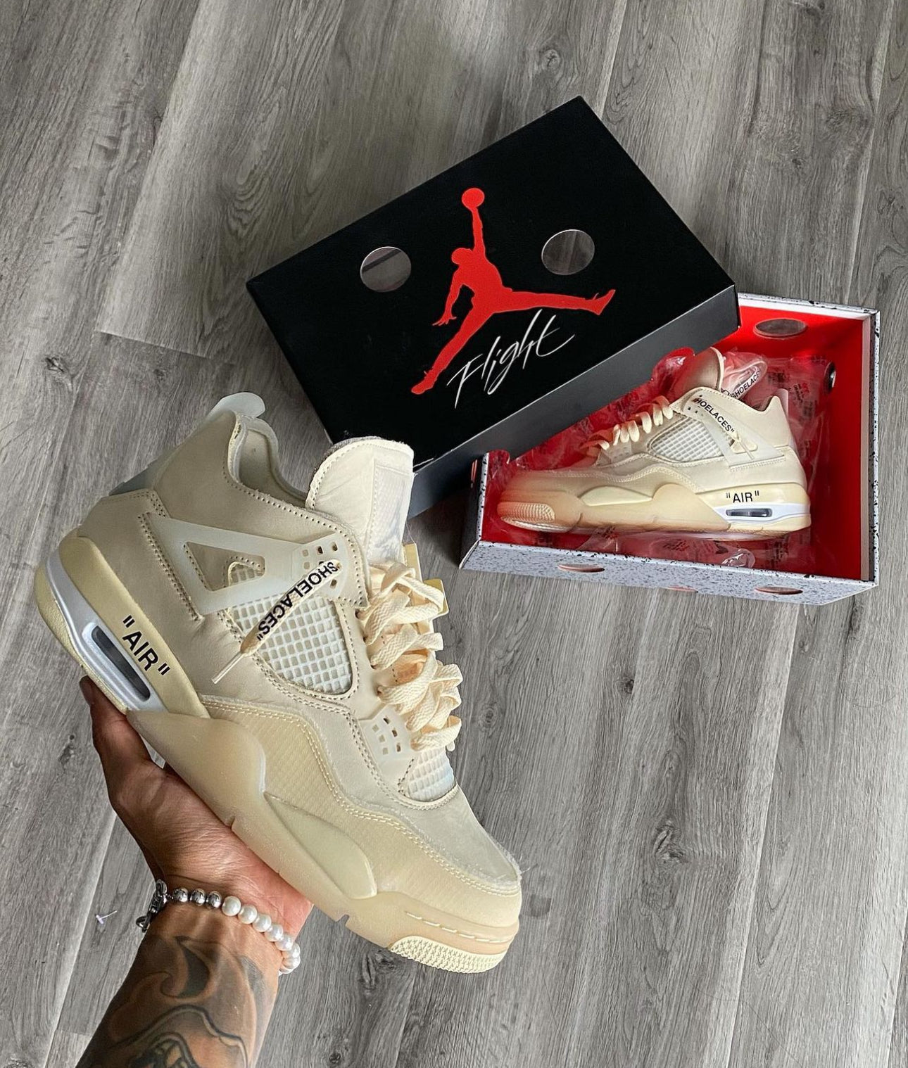 WMNS Air Jordan 4 Retro Off White “ Sail ”
