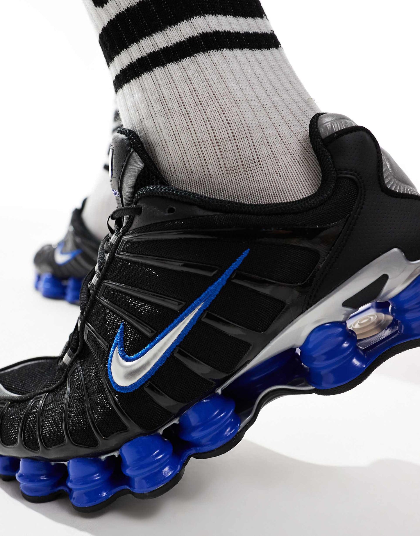 Shox TL Black Racer Blue Metallic Silver