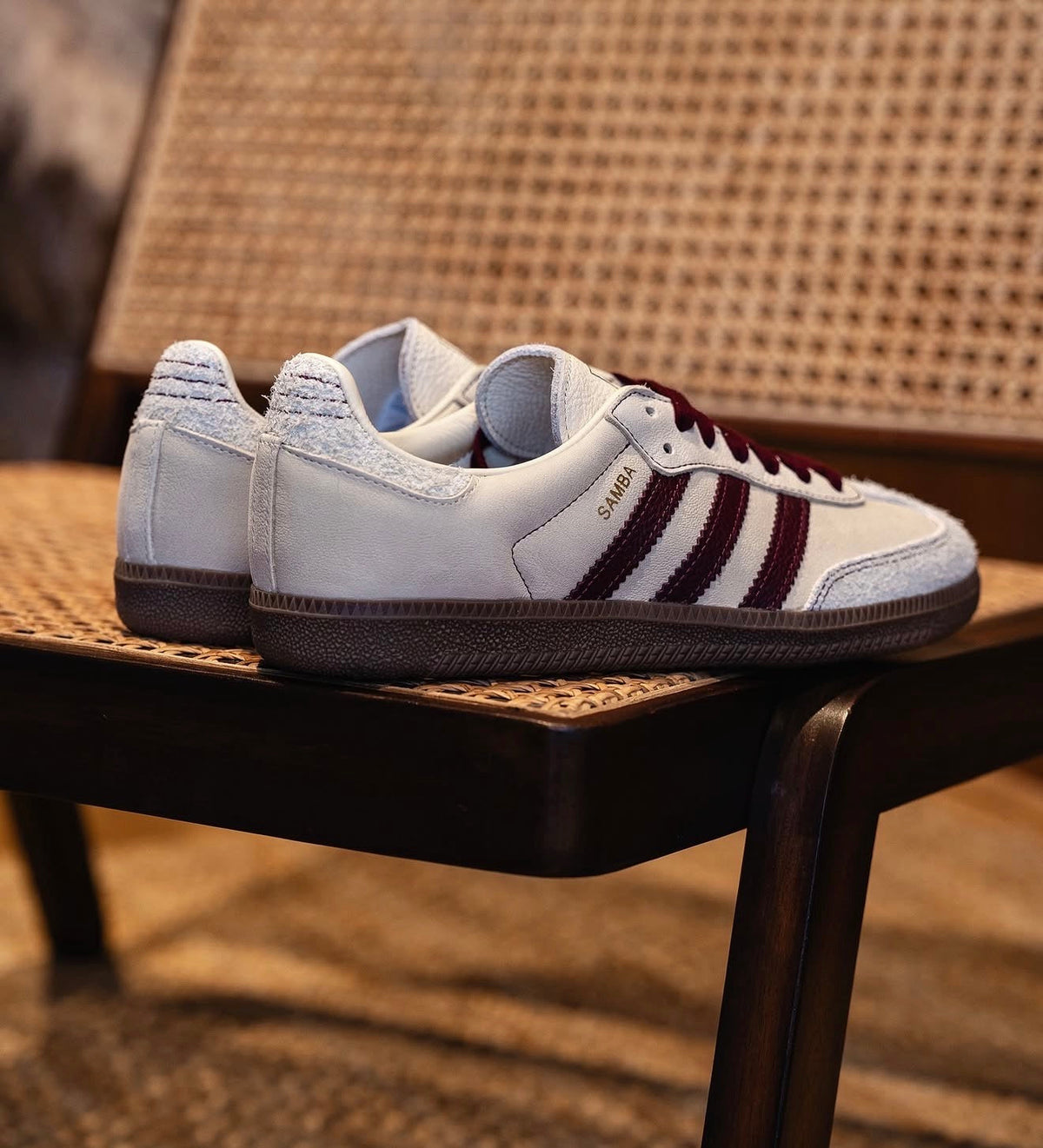 WMNs Samba OG Wonder White Maroon