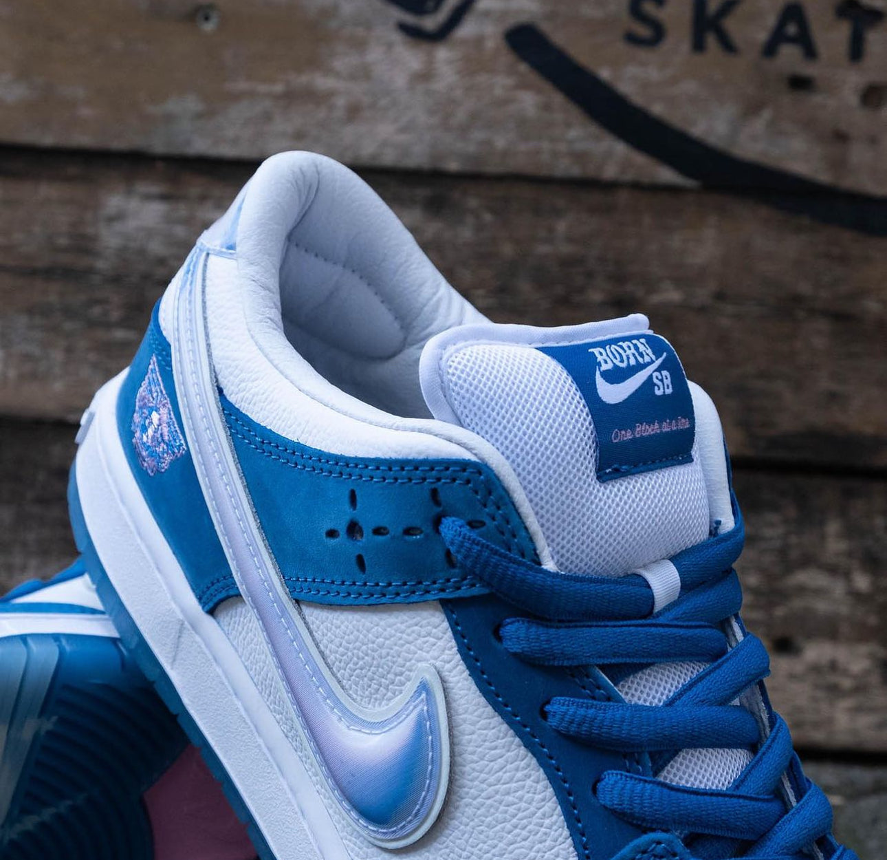 Born x Raised x Dunk Low Pro White / Blue