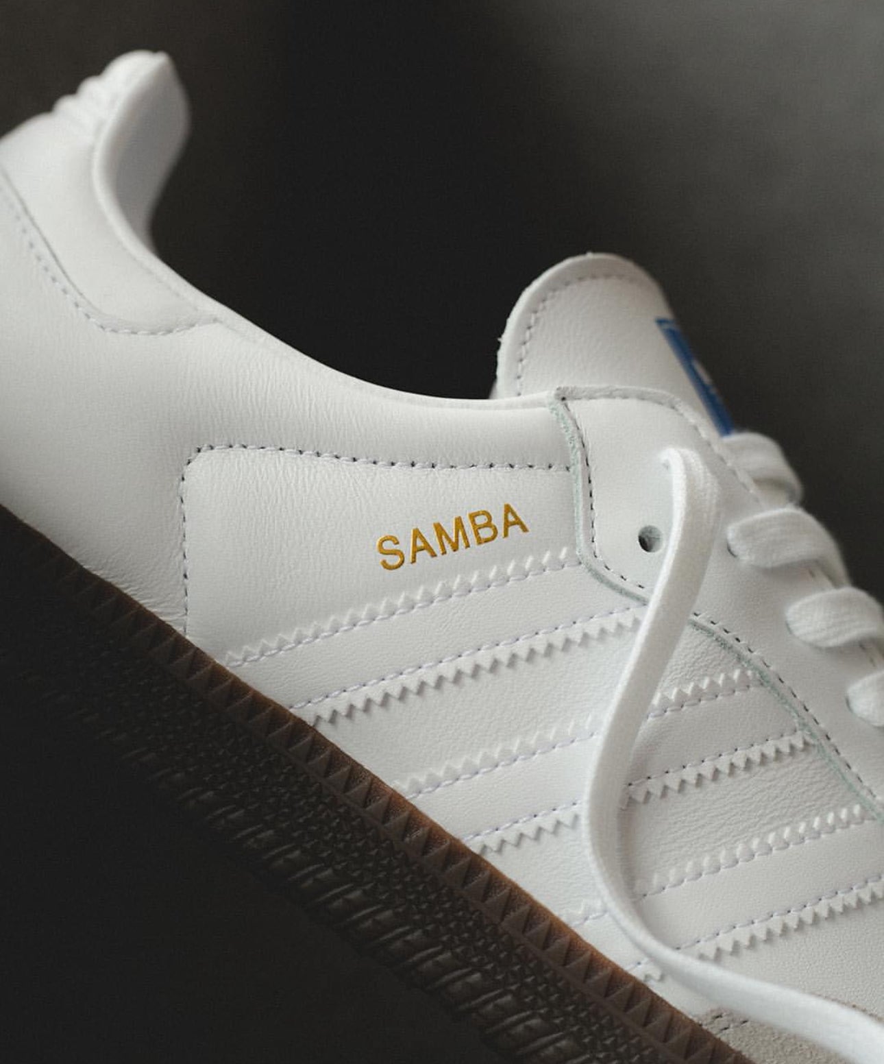 Samba Trainers Double White Gum