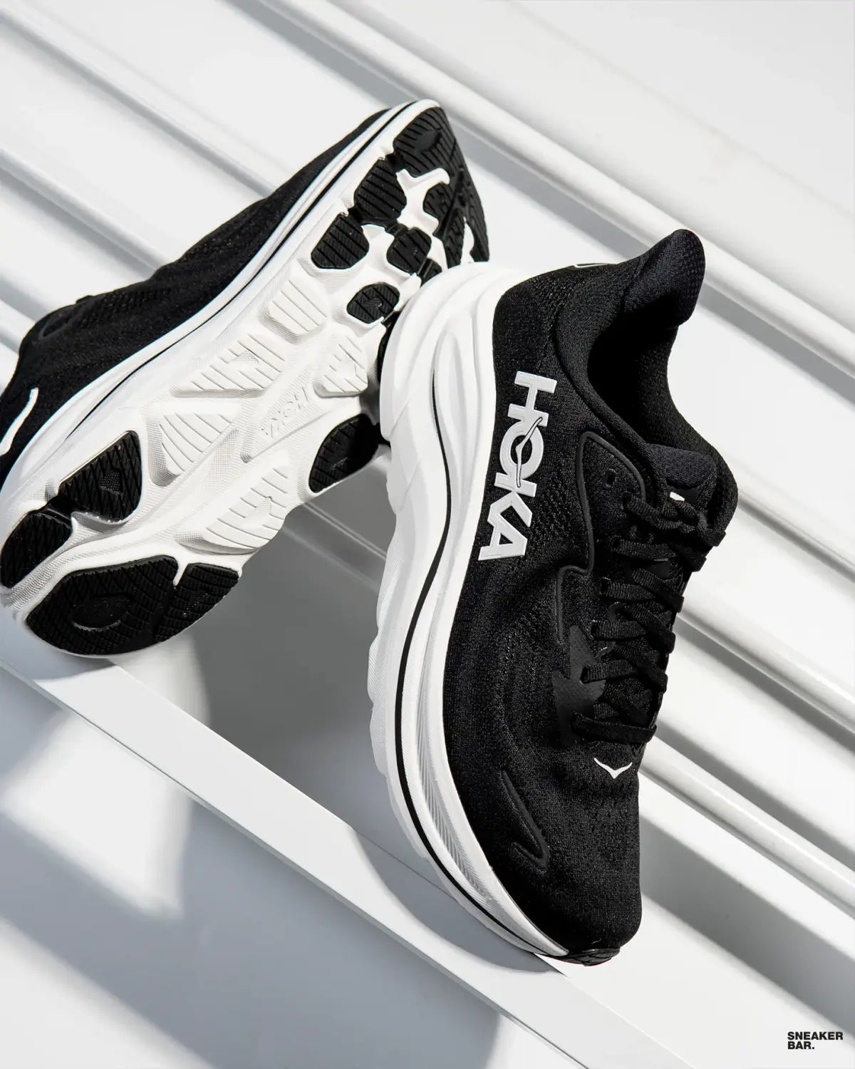 Hoka One One Clifton 10 Black White