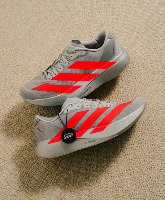 Adizero Evo SL Silver Metallic Lucid Red
