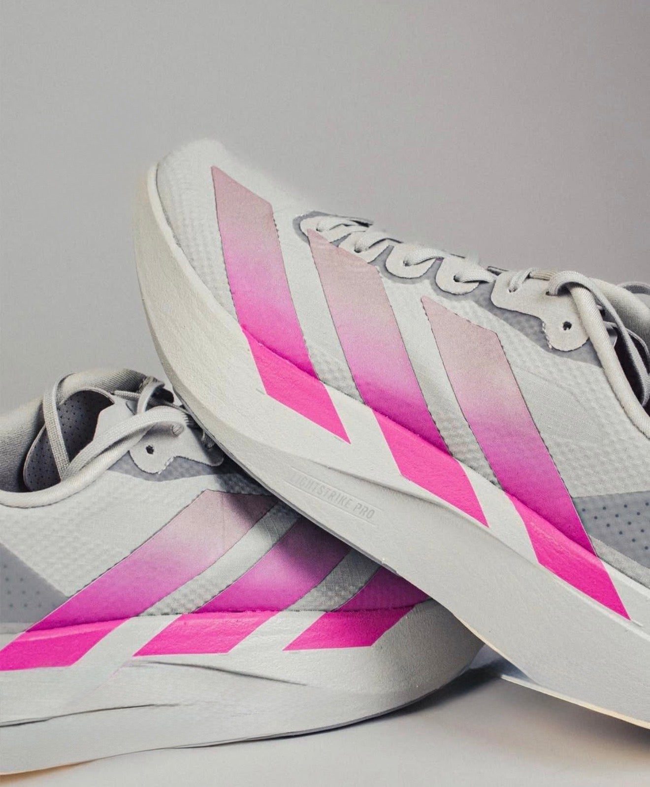 WMNs Adizero Evo SL Grey Lucid Fuchsia