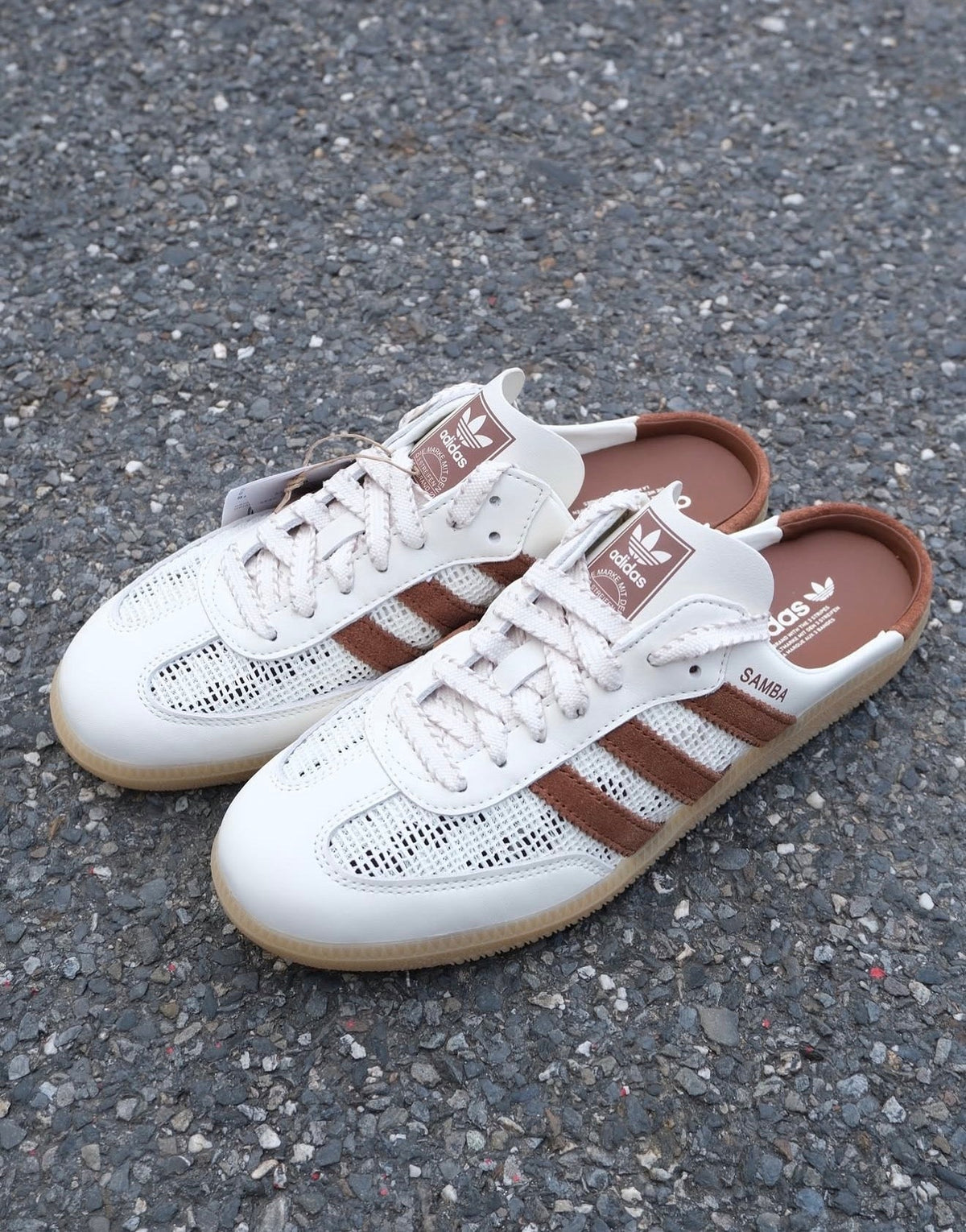 Samba Mule Off White Preloved Brown