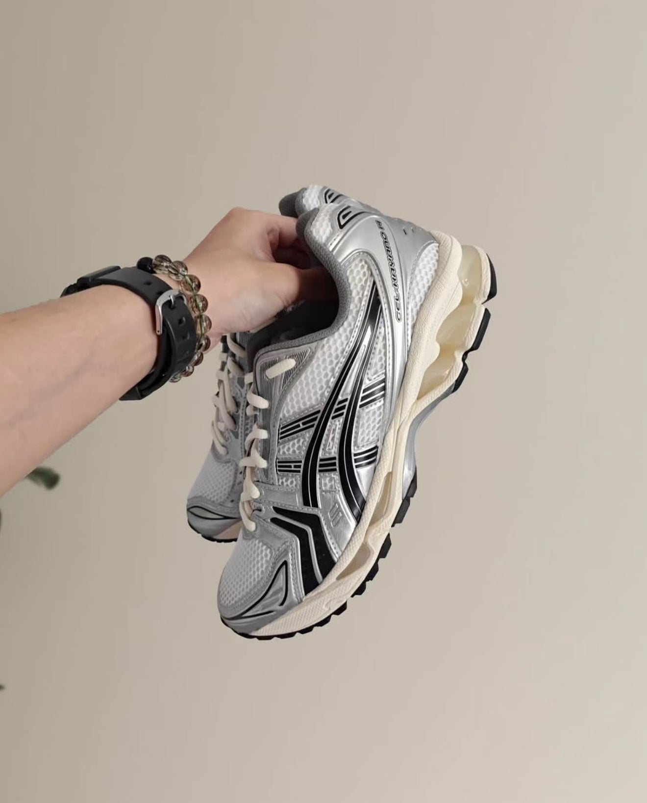 Gel Kayano 14 JJJJound Silver Black