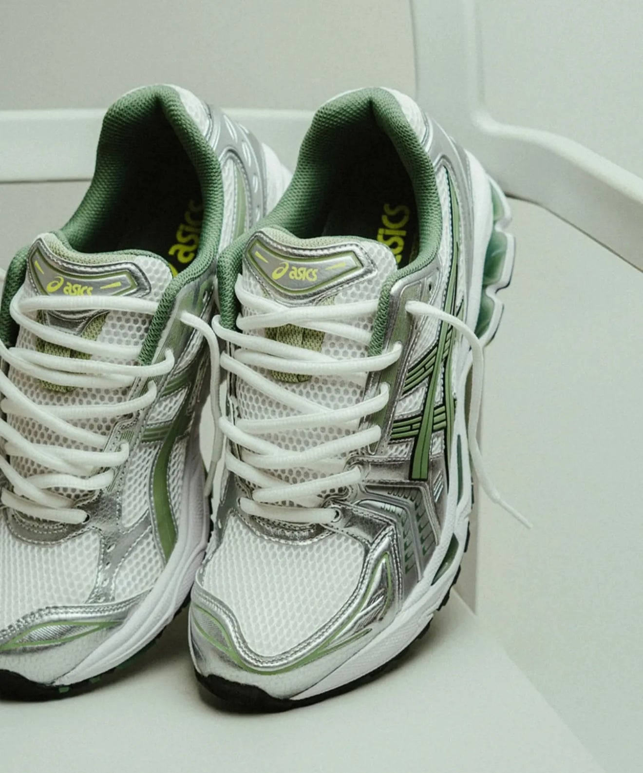 Gel Kayano 14 White Pure Silver Slate Grey Sage