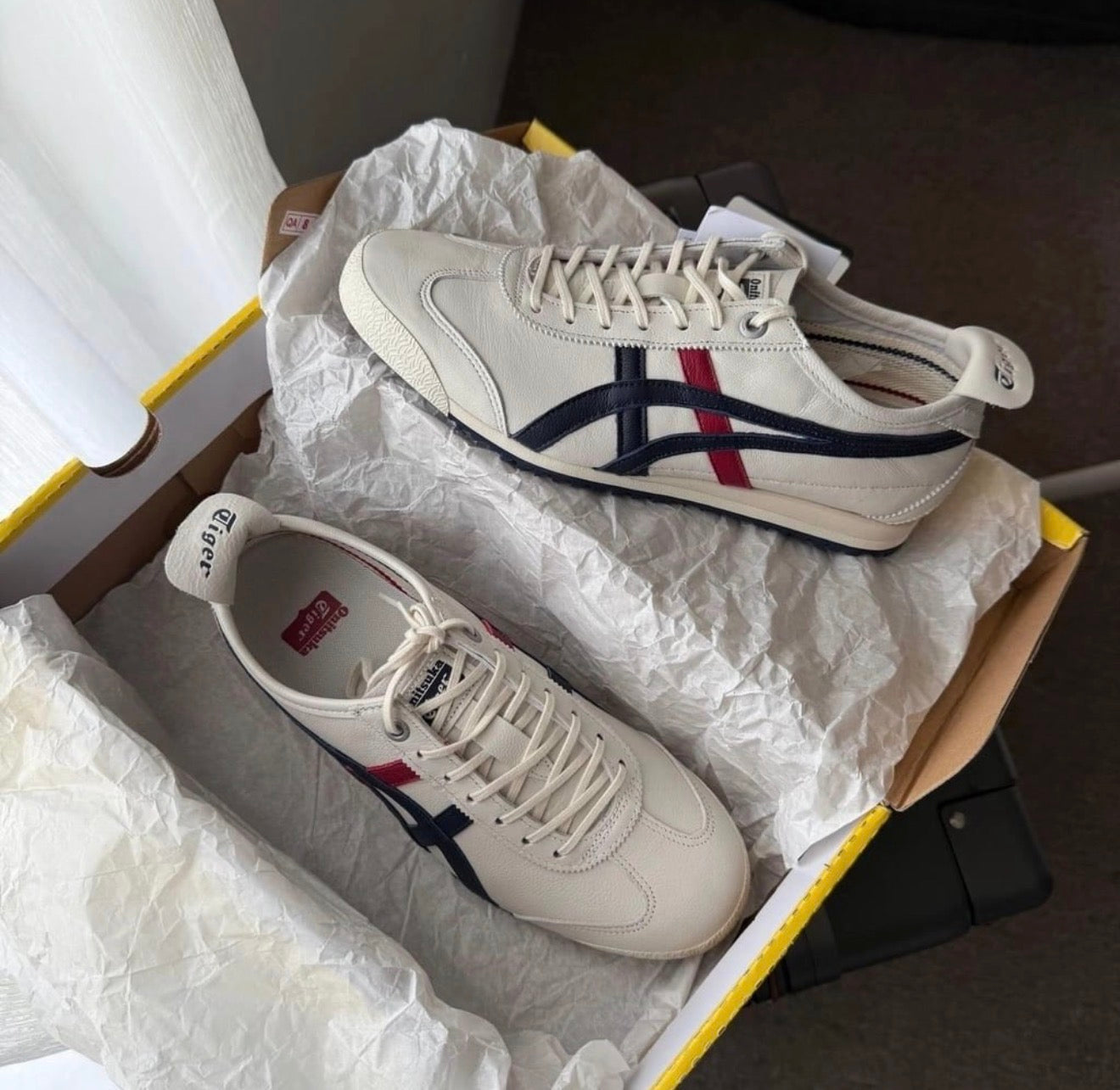 Mexico 66 SD Lace Up Cream Peacoat Navy Red
