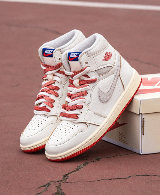 Air Jordan 1 Retro High Rare Air Sail Cinnabar