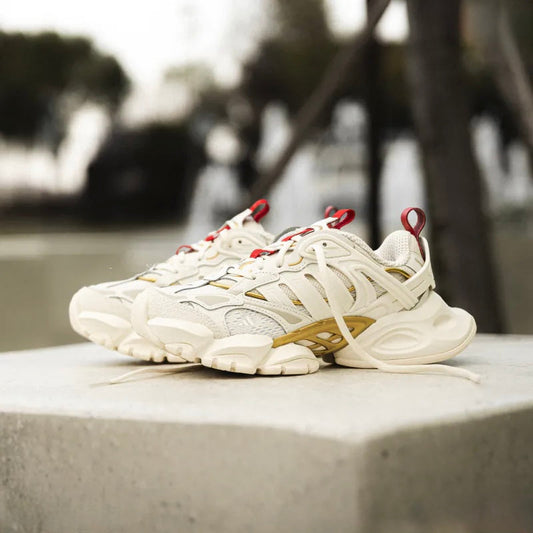XLG Runner Deluxe Off White Gold Metallic Red